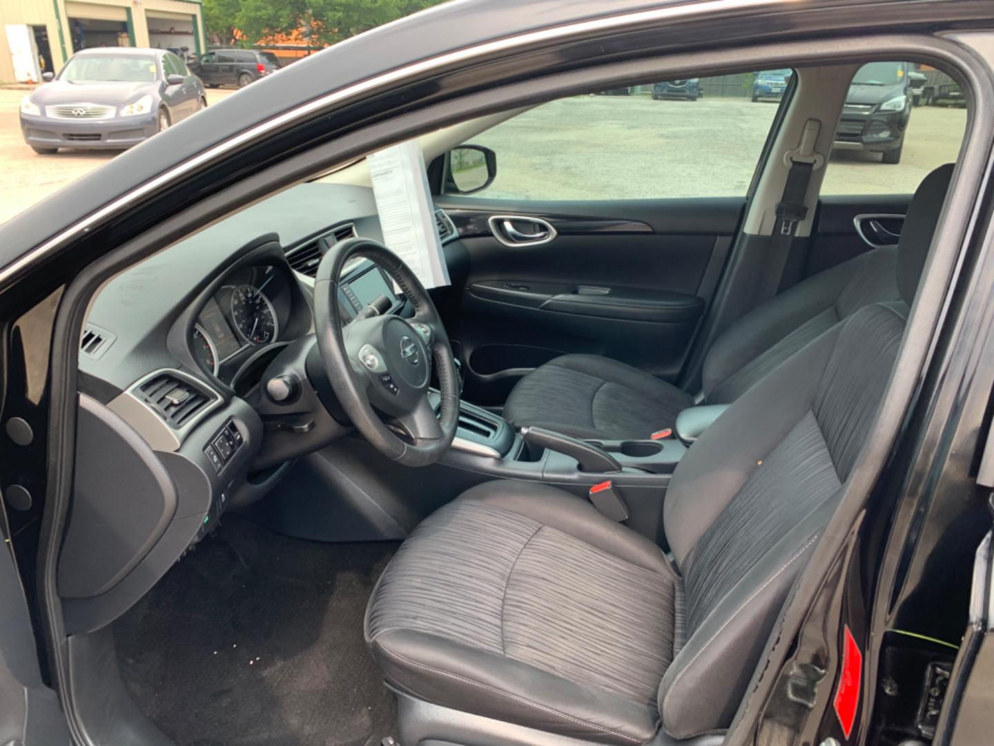 2019 Black /Black Nissan Sentra S (3N1AB7APXKL) with an 1.8L L4 SFI DOHC 16V engine, AUTOMATIC transmission, located at 1830 North Belt Line Road, Irving, TX, 75061, (469) 524-0199, 32.834373, -96.993584 - Photo#9